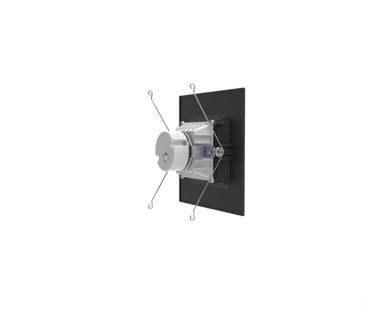 6" Inch Black Square Recessed Lighting Retrofit Can Lights - Wet Rated - 5CCT 2700K-5000K - 1100LM