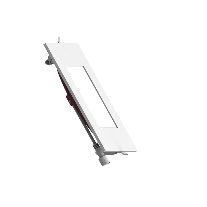 6" Inch Square 2 Hour Fire Rated Recessed Light Slim Canless LED Wafer Lights - Wet Rated - 5CCT 2700K-5000K - 1200LM