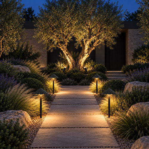 NuWatt outdoor landscape lighting