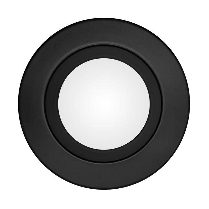 4" Inch Black Retrofit LED Recessed Can Lights - Wet Rated - 5CCT 2700K-5000K - 680LM
