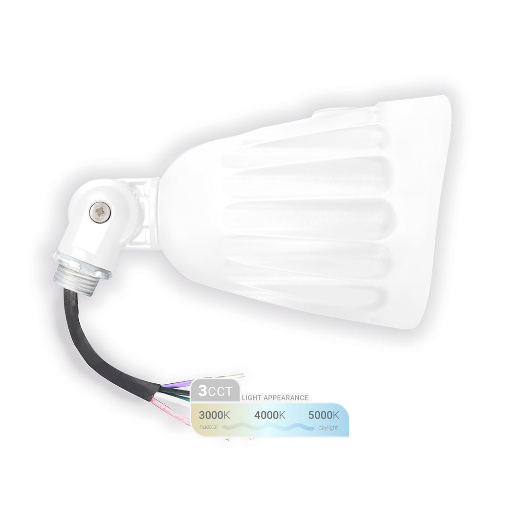 Spot LED Extérieur encastrable 220V 25W (éclairage 200W) - étanche IP67  diamètre 195mm Blanc Chaud 3000K 2000lm