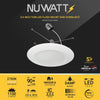 5/6" Inch LED Disk Lights Dual Installation 6" Can Lights or Surface Mount Disk Downlights - 2700K Soft White - 1100LM
