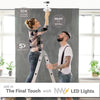 5/6" Inch LED Disk Lights Dual Installation 6" Can Lights or Surface Mount Disk Downlights - 2700K Soft White - 1100LM