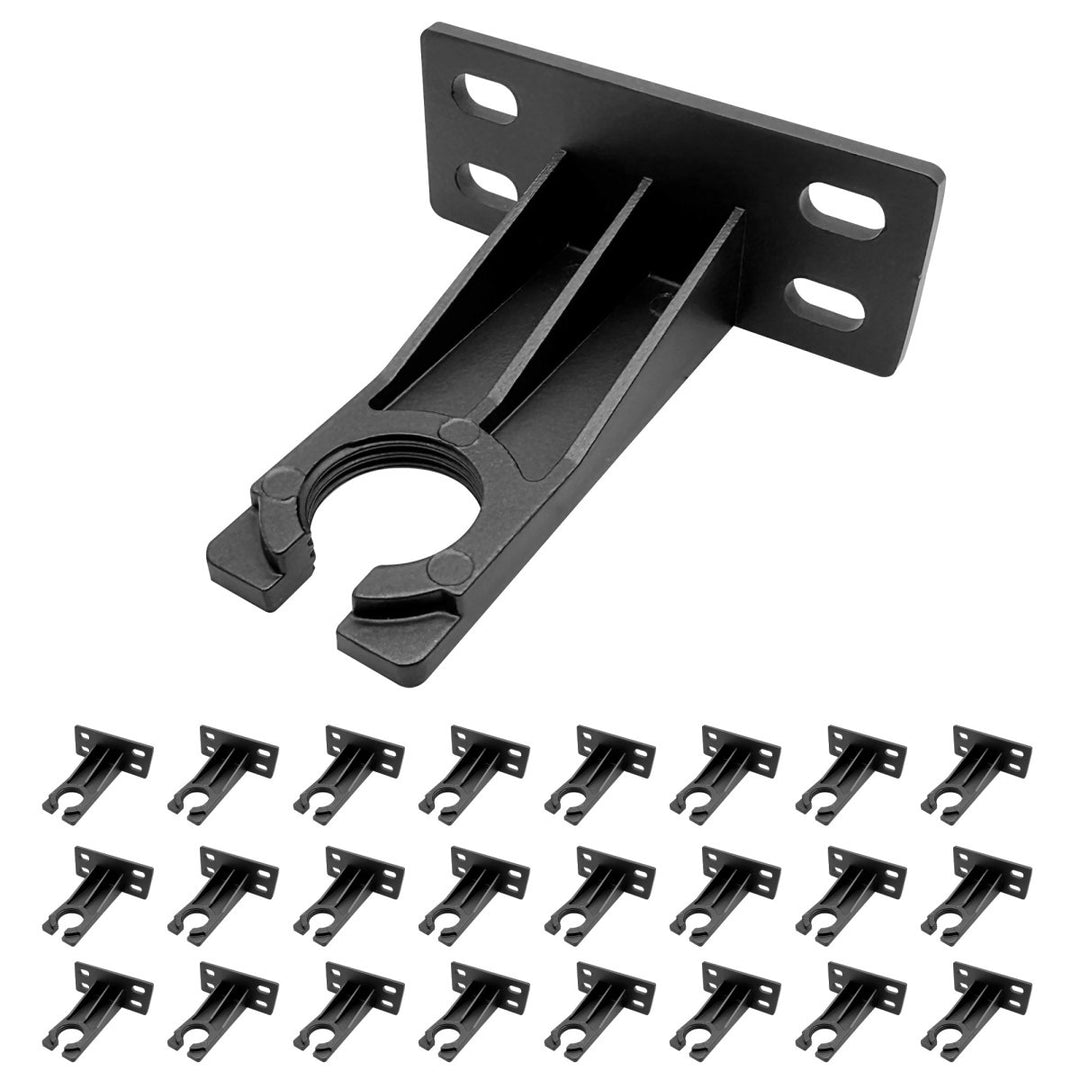 Aluminum Gutter Mount - Matte Black Finish