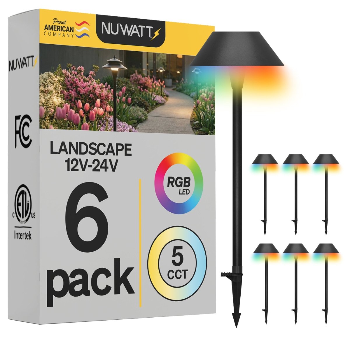 Black LED Landscape Pathway Light