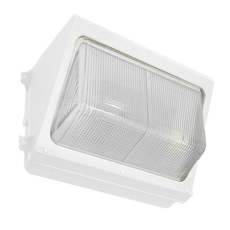 White 60W Outdoor Wall Pack Lights LED Commercial Wall Pack Lighting with Dusk to Dawn Sensor - HID Replacement - Weatherproof