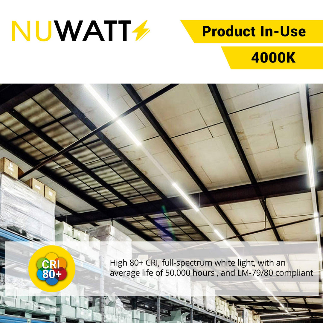 LED 8 Foot T8 Tube Frosted Lens - 4000K - Type A&B Tube Light - Ballast Bypass & Works With Ballast - 42 Watts - 5500 Lumens - 120V-277V - Dual Ended Power - Dual Pin OR Single Pin (15 Pack)