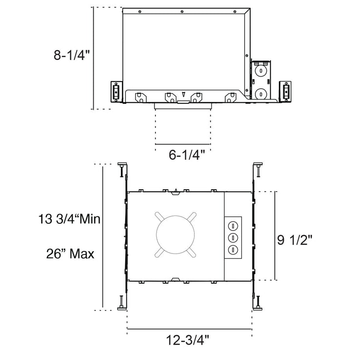 6 Inch 2 Hour Fire Rated New Construction Can - Airtight