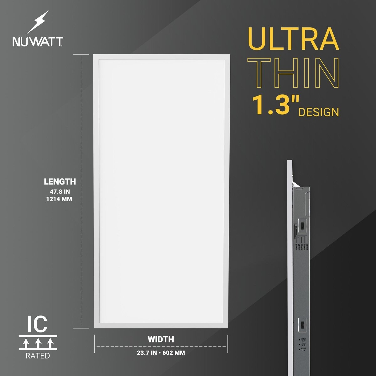 2x4 led drop ceiling panels Images High Quality Grahic 2x4 LED Panel Drop Ceiling Lights - 5CCT 3000-6500K - 40/30/20 Wattage ...