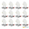 3" Inch White Round Slim Recessed LED Ceiling Lights - 5 Kelvin Temperatures (5CCT) - 8 Watts - 620 Lumens - Dimmable | Panel Recessed Light | Nuwatt Lighting