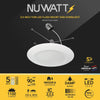 5/6" Inch LED Disk Lights Dual Installation 6" Can Lights or Surface Mount Disk Downlights - 5CCT 2700K-5000K - 1100LM