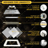 2x2 LED Flat Panel Light Surface Mount - 0-10V Dimmable - 3CCT 3000K-5000K - 4000LM