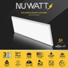 2x4 LED Flat Panel Light Surface Mount - 0-10V Dimmable - 3CCT 3000K-5000K - 5000LM