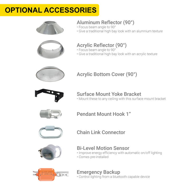 UFO LED High Bay Industrial Warehouse LED Fixture 150W, 5000K Daylight, 19,500 Lumens, 120-277v, 1-10V Dimmable | UFO High Bay | Nuwatt Lighting