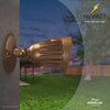 25W Bronze Bullet Light LED Outdoor Spotlights Waterproof Landscape Lights - 3CCT 3000K-5000K - 3500LM - Knuckle Mount